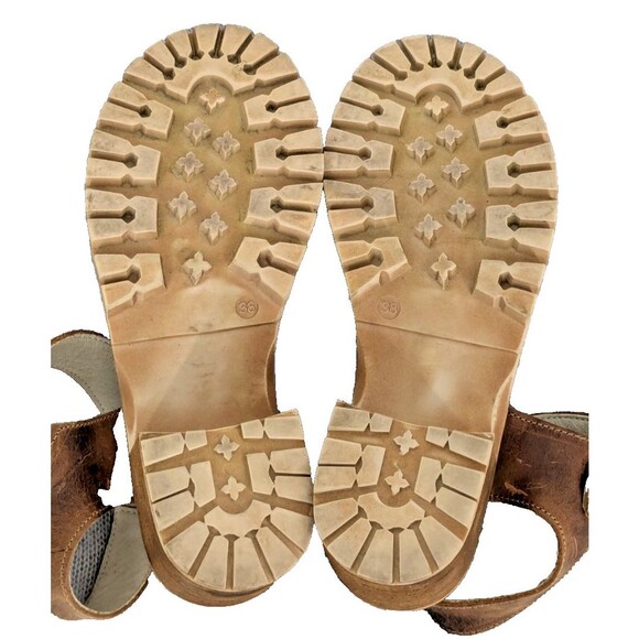 Bull Boxer Sandals 38EU 8US Brown Leather Upper Portugal Celia - Picture 9 of 10